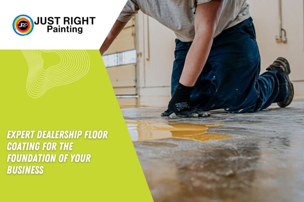expert dealership floor coating for the foundation of your business